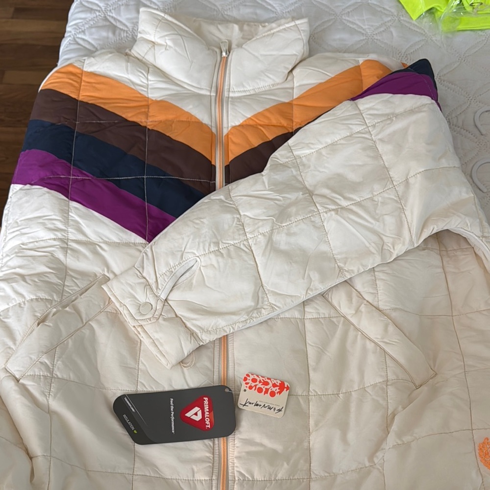 Free People Colorblock Puffer Jacket